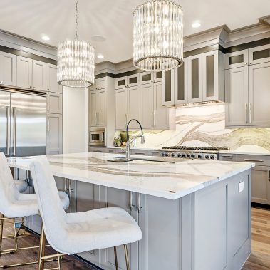 Luxury Custom Kitchen Design 24 Modern Transitional Black and Grey Kitchen1